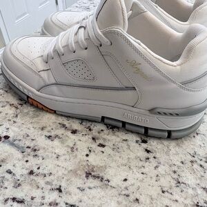 Axel Arigato White and Gray Sneakers
